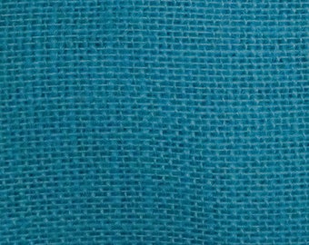 47"- 48" Inch Bahama Turquoise Colored Burlap By The Yard