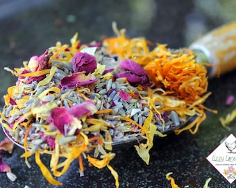 Potpourri 4oz Lavender, Rose, Calendula | Lavender Scented | Bridal Shower, Baby Shower, Wedding Shower Sachets, Make your own sachet | Bulk