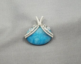 Blue Lace Agate Pendant