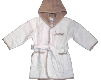 Personalized Hooded baby bathrobe, toddler bathrobe, terrycloth robe, personalized terry baby robe, quality cotton robes,