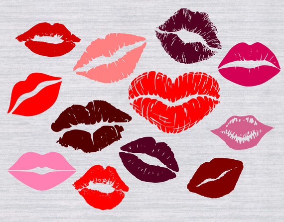 Download Lips SVG bundle Valentine SVG Kissing Lips svg Kiss svg