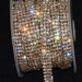 1 yard 3 Row 4mm Rhinestone gold chain Cake Ribbon Trim Wedding Decoration for sewing accessories