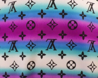 lv print fabric Louis vuitton fabric | Etsy