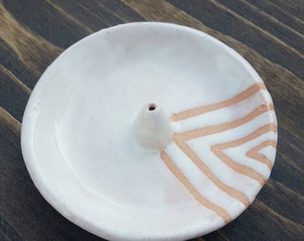 Triangle Incense Burner Ceramic Incense Dish White Incense Dish