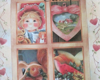1993 Decorative Folk Art painting " Everyday Sampler book 1" by Elaine Thompson used book 36 pages