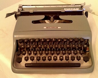 Vintage Olivetti Lettera 22 portable typewriter