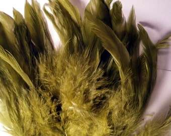 Olive feathers Schlappen SCH-08