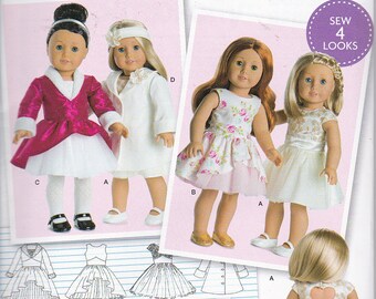 Simplicity 8280 or 0536 American Girl 18" Doll Clothes Sewing Pattern New UNCUT