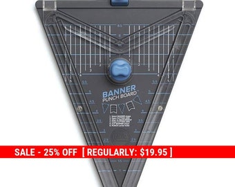 We R Memory Keepers Banner Punch Board NEW RELEASE Make Banners Pennants Flags