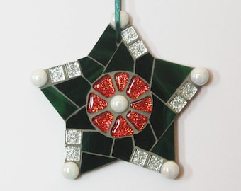 Handmade Mosaic Star Ornament