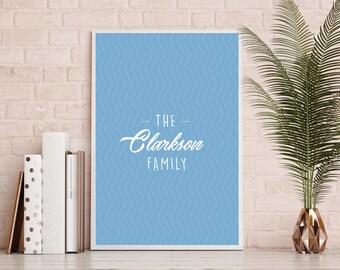 Personalised Family Home Wall Art