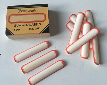 Vintage 15 gummed Dennison Labels