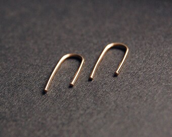 Small Threader Earrings - gold filled earrings, sterling silver earrings, minimalist earrings, minimal earrings, modern earrings