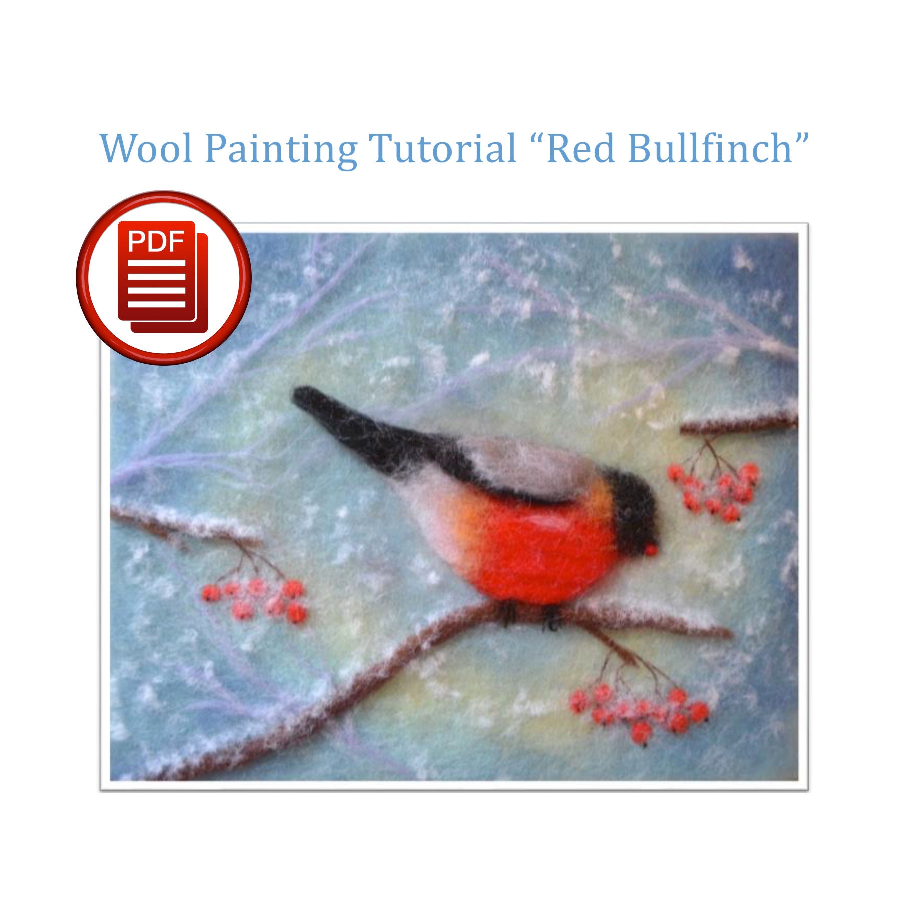 Felting Tutorial Felt Bird PDF Download How to Draw Wool