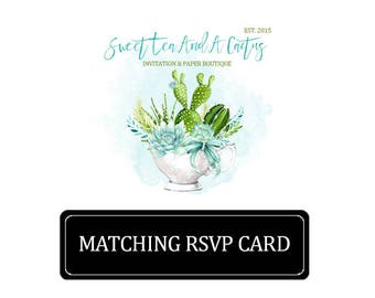 Matching RSVP card