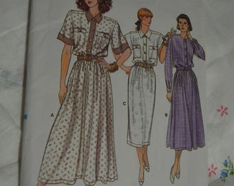 Vogue 9872 Misses Dress Sewing Pattern - UNCUT - Size 8 10 12