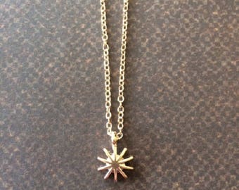 Starburst - Starburst Necklace - Gold Starburst - Star Burst - Star Necklace - Star Necklace Gold - Gold Star Necklace - Star Jewelry - Gift