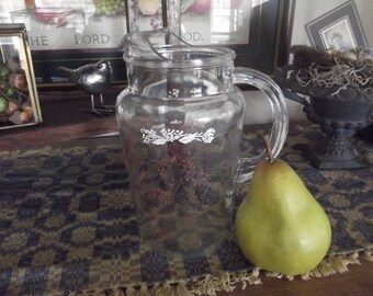 Vintage Petit Clear Glass Juice Pitcher