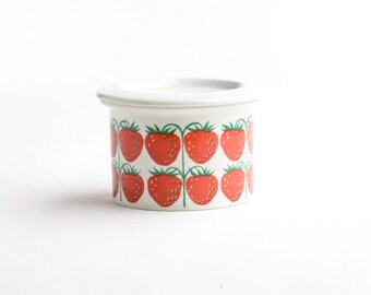 Vintage Arabia Finland strawberry jar – Arabia Pomona – Arabia jar with lid