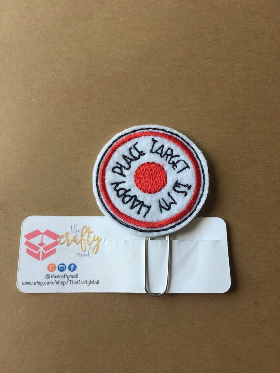 Target Is My Happy Place Clip/Planner Clip/Bookmark. Target planner clip.