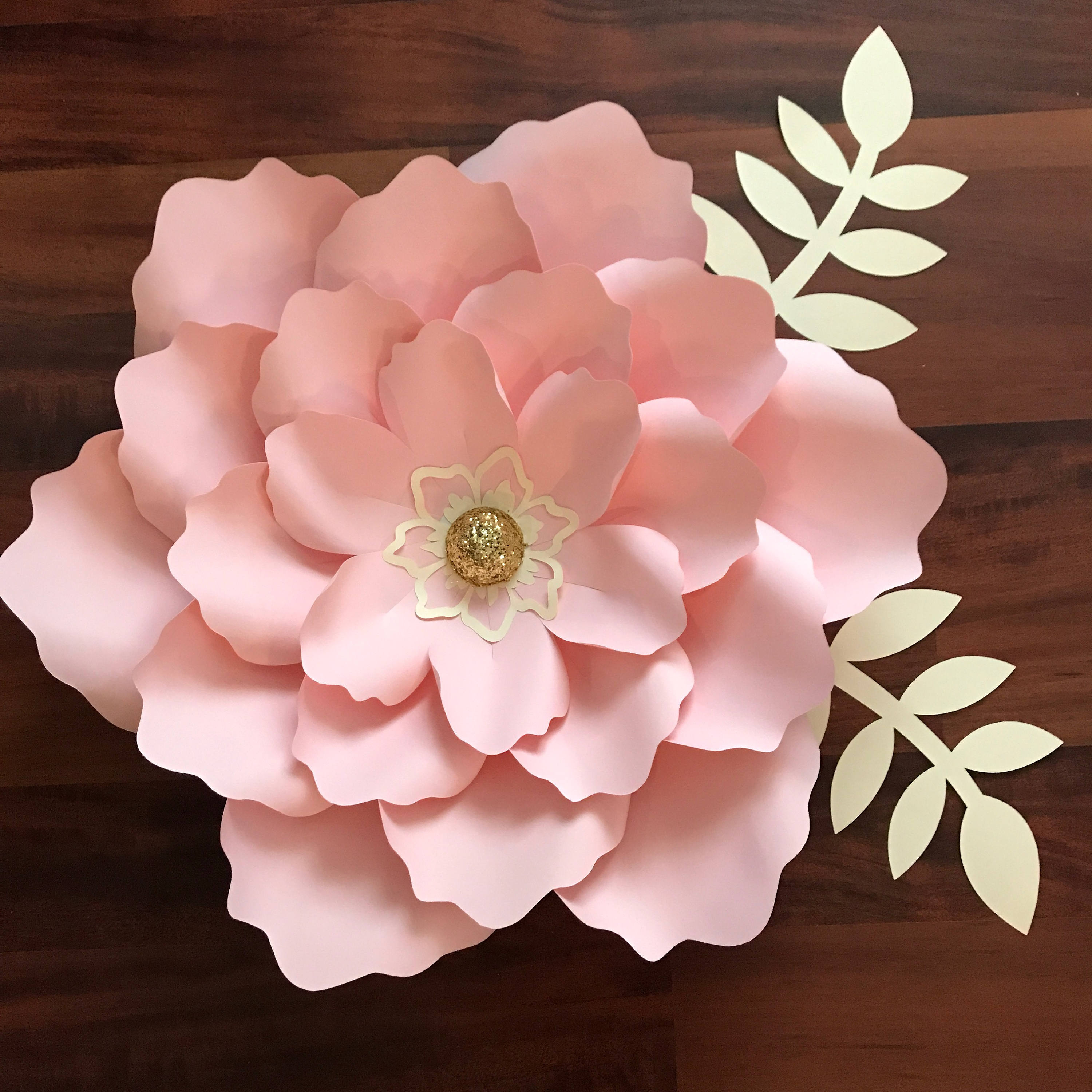 Download SVG Petal 21 Paper Flower Template with Base DIGITAL file