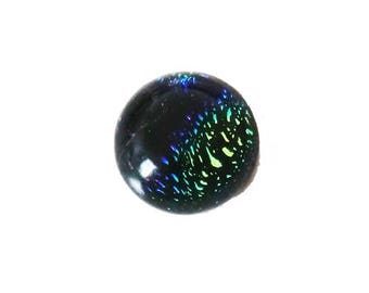 Handmade cabochon VerreDichroique 10mm.
