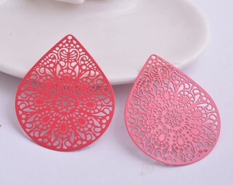 prints 2 drop coral red 48 x 38 mm