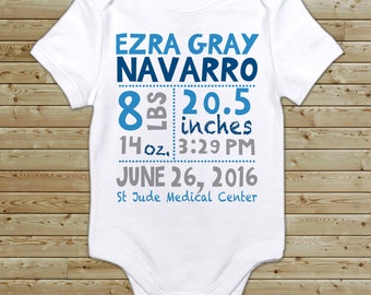 Birth Announcement Custom Onesie