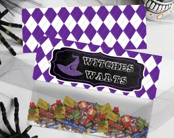 Witches Warts Bag Toppers, Halloween Treat Bag Toppers, Favor Bag Toppers, Halloween Candy Bag Toppers, Halloween Bag Toppers, Kids Party