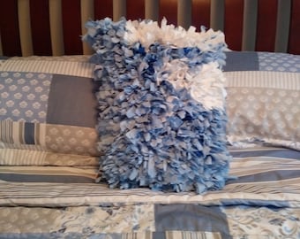 Baby Blue Rag Pillow