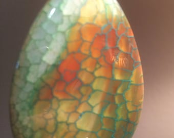 Dragon Veins Agate Pendant Necklace