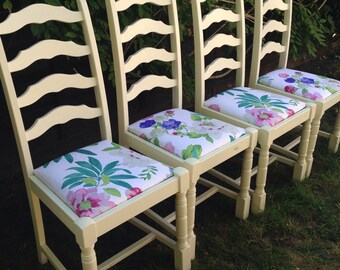 SOLD A Shabby Chic Dining Table and Chairs