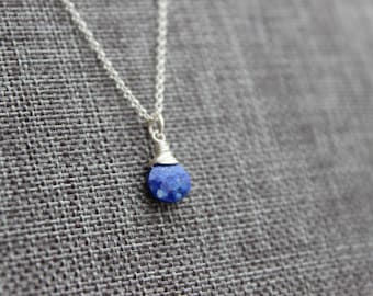 Lapis Lazuli Sterling Silver Necklace