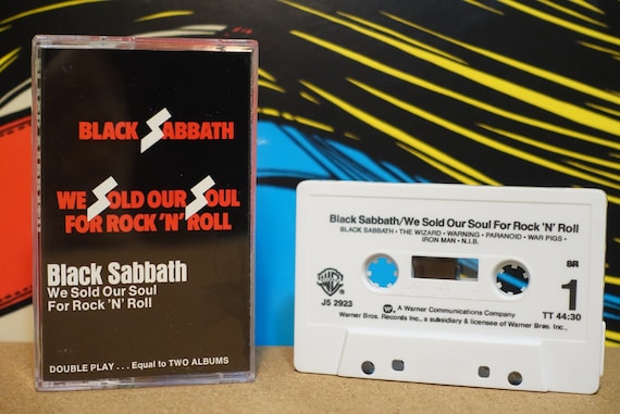 We Sold Our Soul For Rock 'N' Roll by Black Sabbath Vintage Cassette Tape