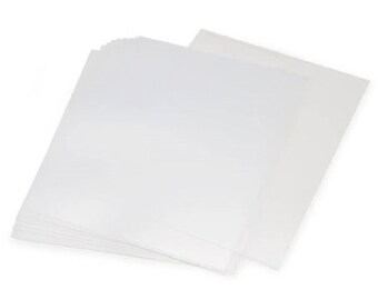 Shrink Film Sheet - 10 mL Matte Plastic - 8.5 x 11 inches - 1 Sheet