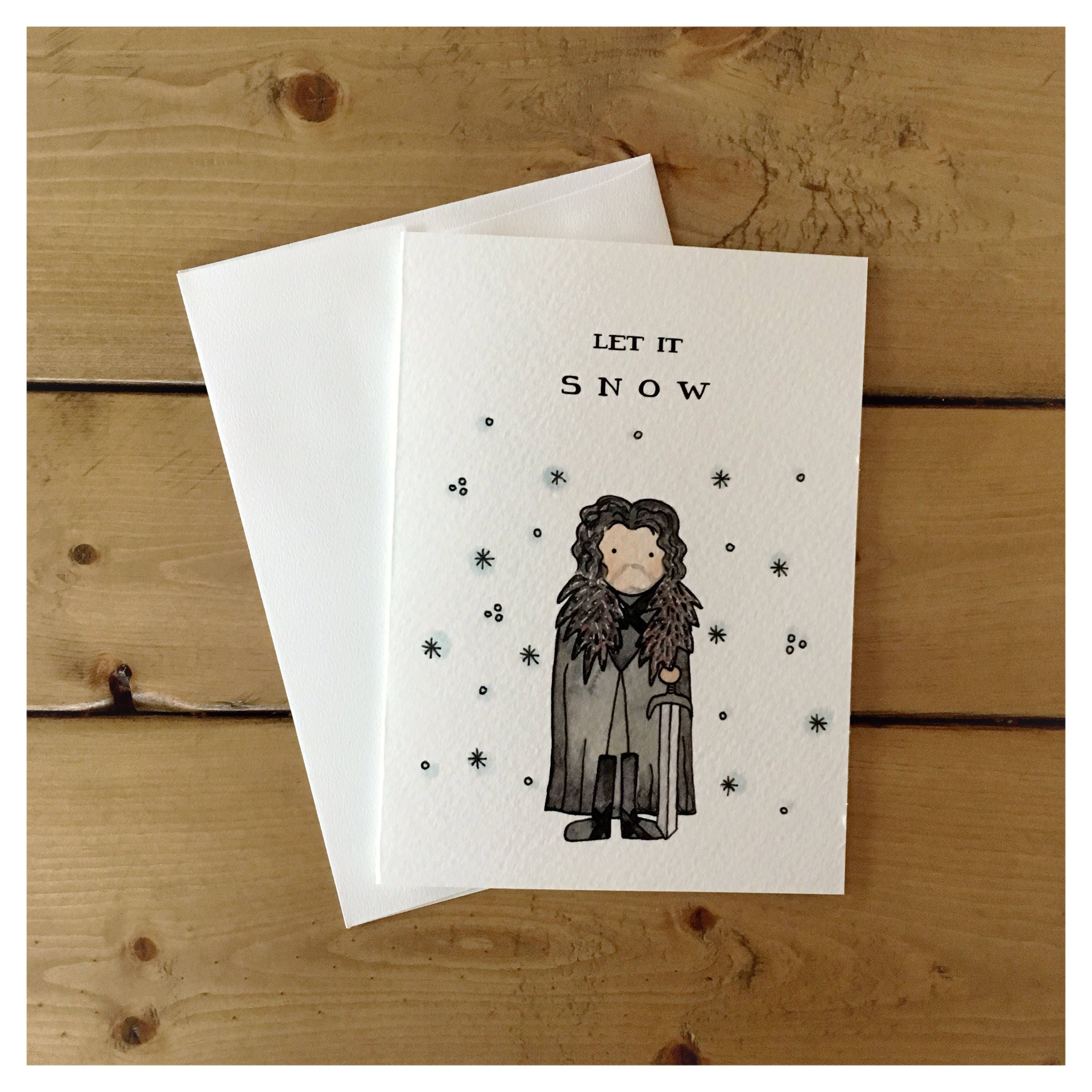 let it snow photo card