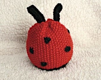 Knit Lady Bug Hat
