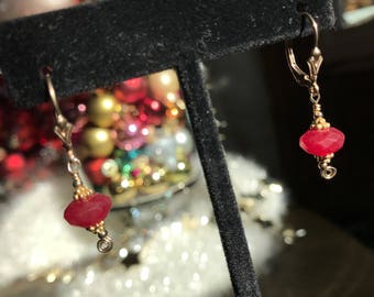 Cherry Quartz Earrings