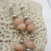 Pink Opal & Sterling Silver Earrings