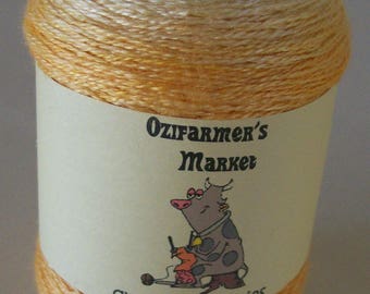 Silky Lace Cuties - 50gm gradient dyed laceweight silk/wool blend yarn. Butterscotch