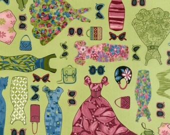 Robert Kaufman's Dress Up 2 in Vintage Green, Yard