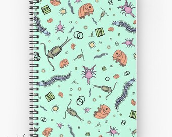 Science Notebook Geek Notebook Science Journal Microbiologist Gift Geek Journal Cute Science Gift Cute Biology Gifts Microscope Gifts