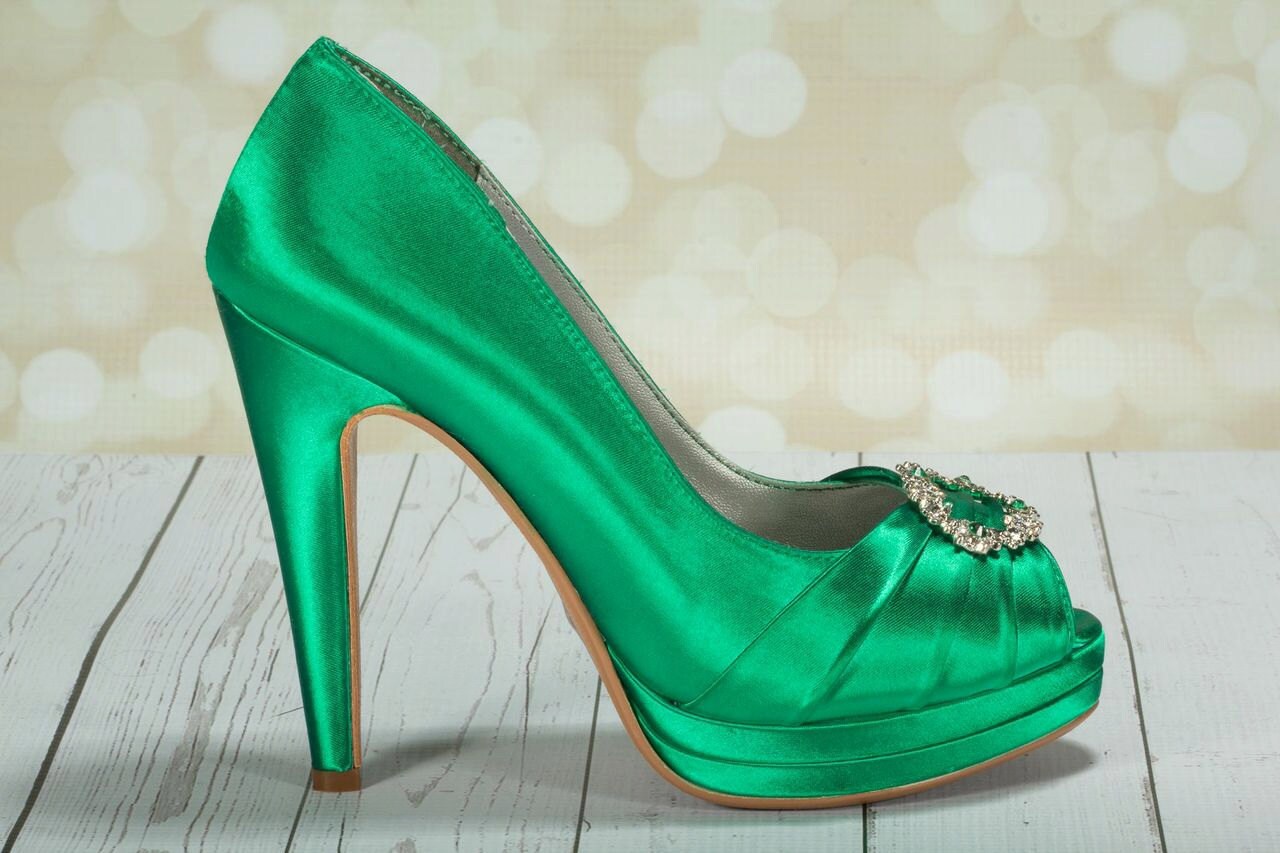 Emerald Green Wedding Shoes Green Irish Wedding Platform