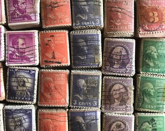 Vintage Postage Stamp Bundles
