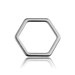 Charm Hexagon Sterling Silver 925