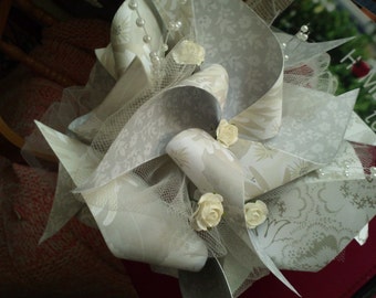 Pinwheel Bouquet With Six Eclectic Pinwheels for Toss, Bridesmaid, or Outdoor Wedding