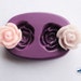 Garden Rose Pair Mold/Mould - Mini Flower Mold - Silicone Molds - Polymer Clay Resin Fondant