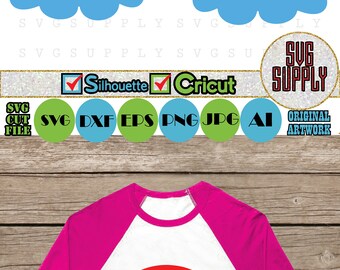 Rainbow SVG, Clouds SVG cut file vinyl decal for silhouette cameo cricut iron on transfer on mug shirt fabric design for kids