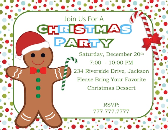 diy printable christmas party invitation christmas benefit