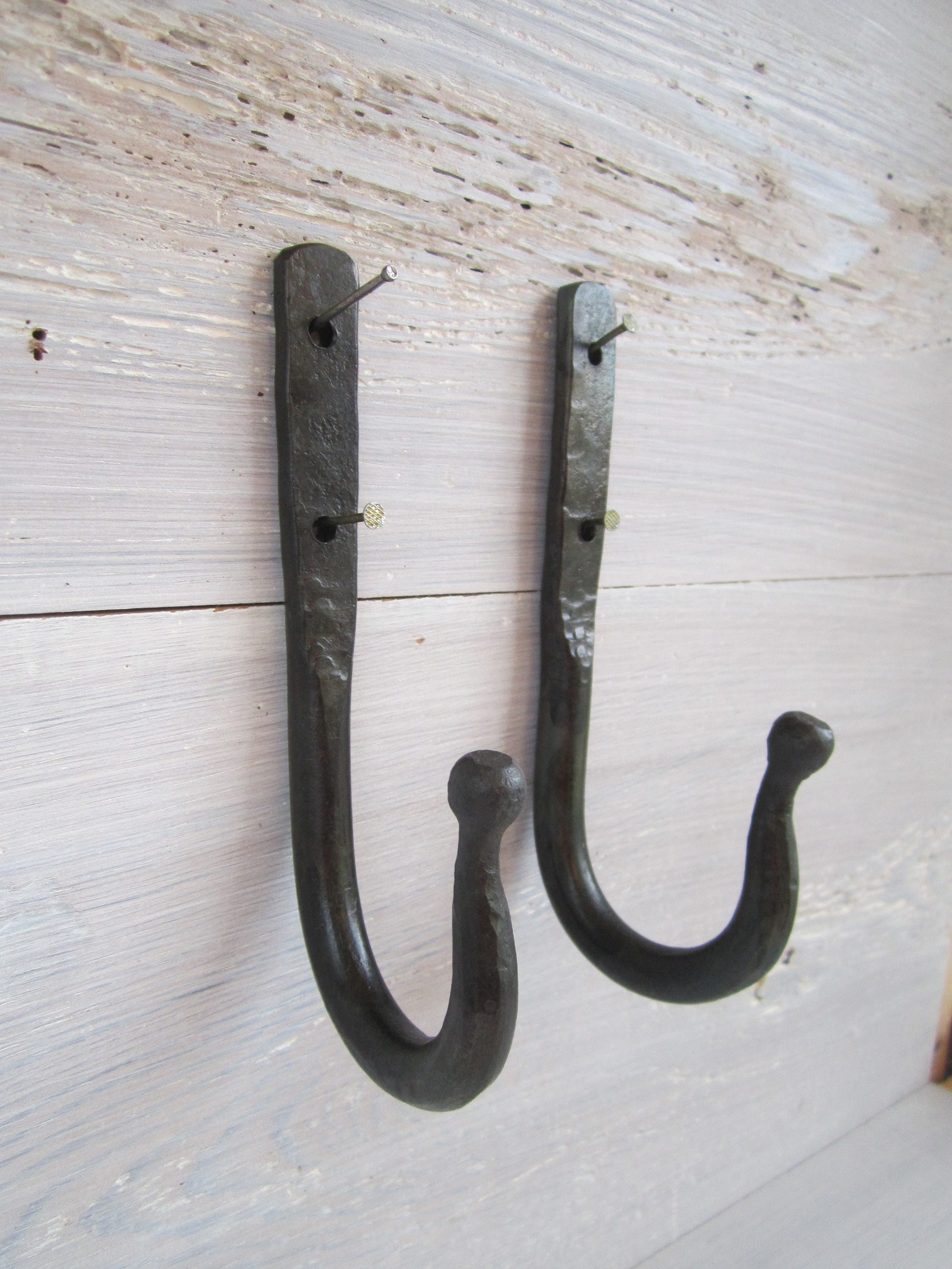 Colonial Metal Wall Hook hand forged hook blacksmith made